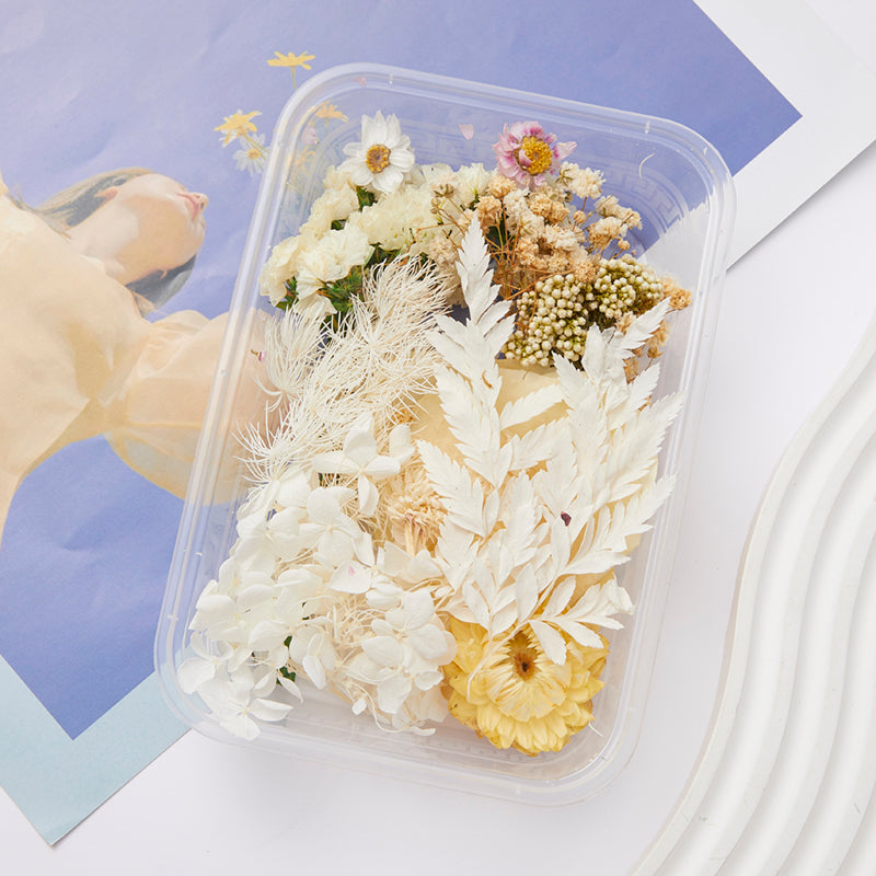 Wholesale DIY Handmade Mixed Dried Flowers Boxed Material Package Real Flowers Natural Air-dried Decorative Ornaments Dripping Glue Flower Material